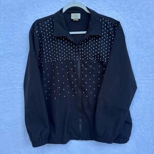 Vintage Teddi Black Jacket with White Dots